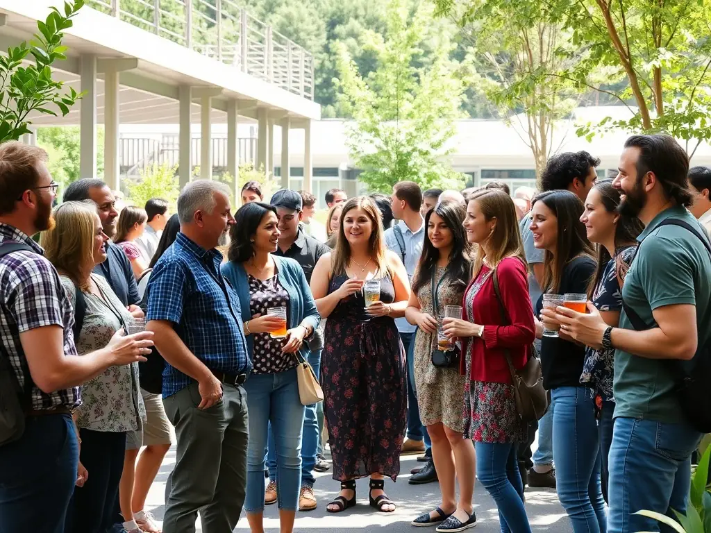 A group of people gathered at V V L ORGANISATION CIRCUIT 19, participating in a community event and enjoying the camaraderie.