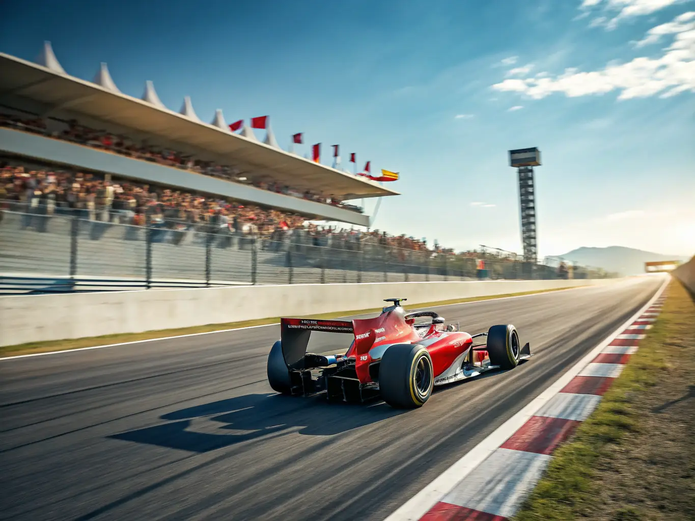 A high-speed car race on the V V L ORGANISATION CIRCUIT 19 track, showcasing the excitement and competition of our racing events.